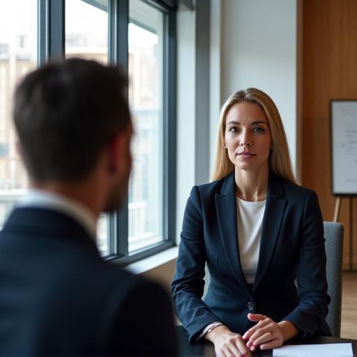 Two professionals in a one-on-one coaching session