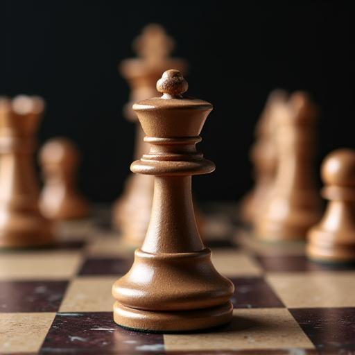 Chess pieces on a board symbolizing strategic planning